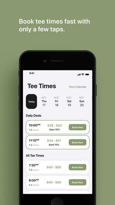 Teravista Tee Times Screenshot