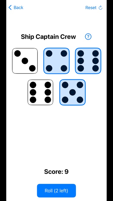 Simulation Dice Screenshot