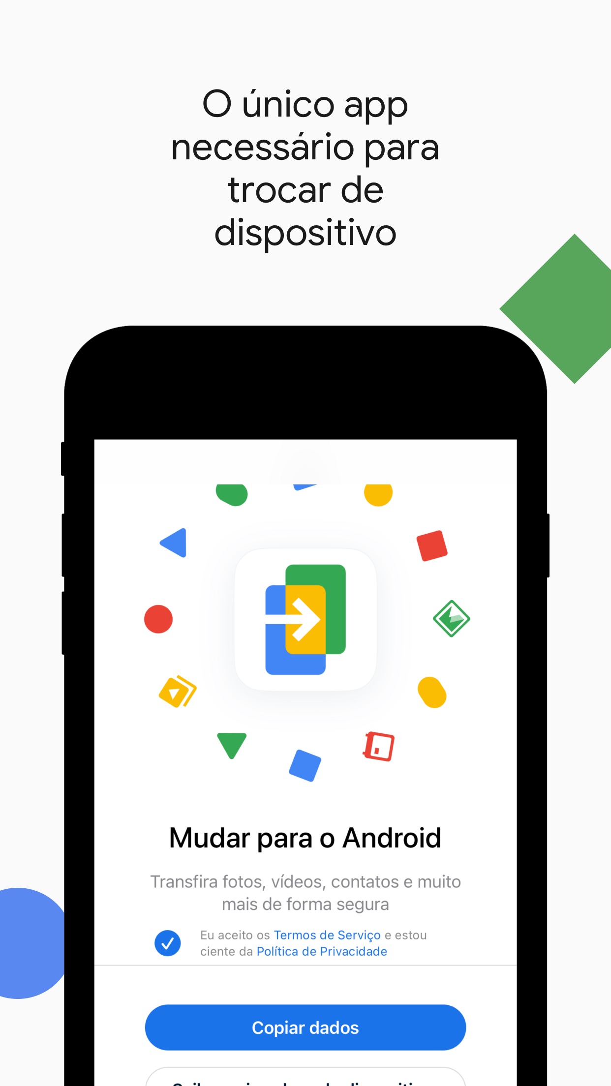 Screenshot do app Mudar para o Android v1