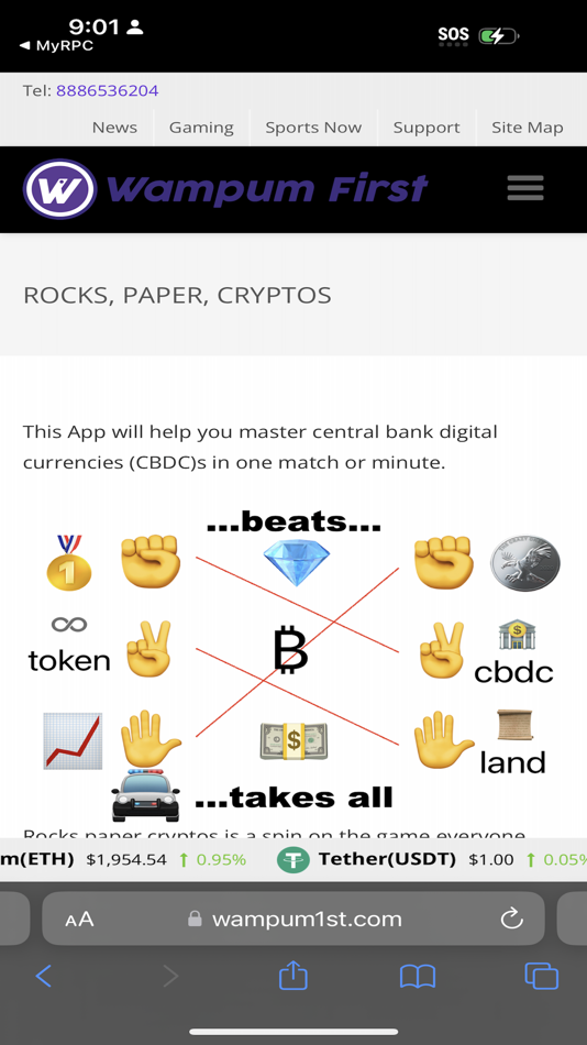 #5. Rocks Papers Cryptos (iOS) By: INTERNATIONAL TELEMETRY MACHINES