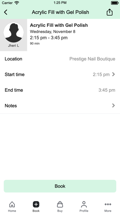 Prestige Nail Boutique Screenshot