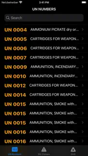 un numbers dangerous goods pro iphone screenshot 1