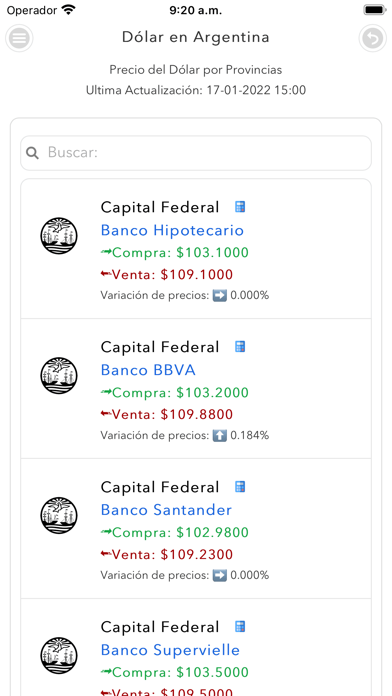 Dolar en Argentina Screenshot
