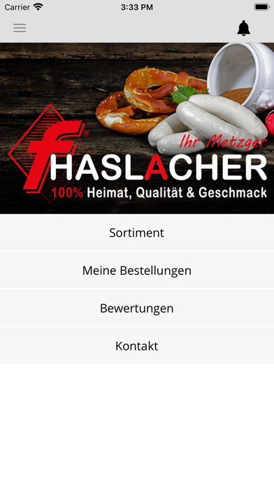Metzgerei Haslacher Screenshot