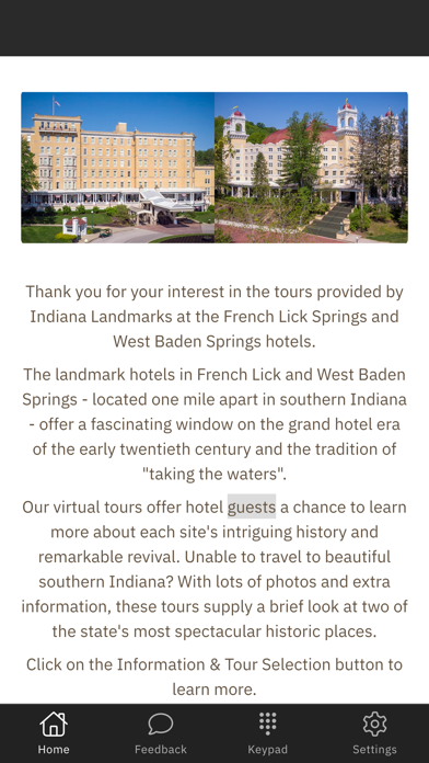 French Lick West Baden Tours Screenshot