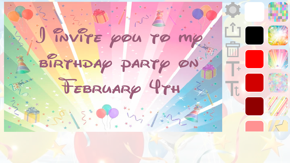 #5. Create birthday invitation (iOS) 由: Mireia Lluch Ortola