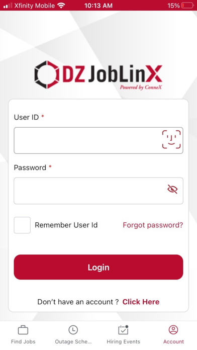 DZ JobLinX, Powered by Connex Screenshot