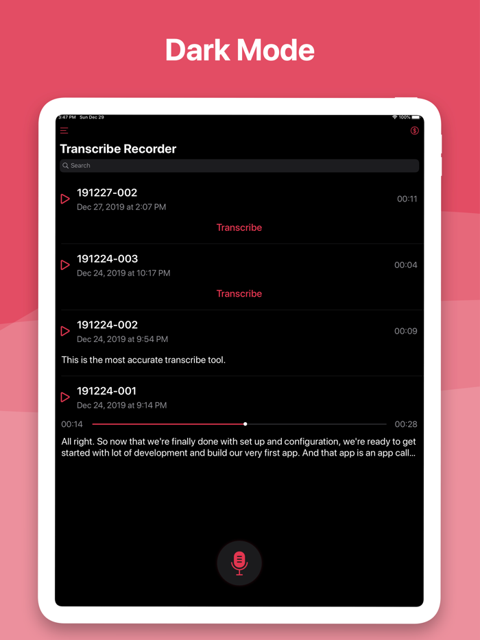Transcribe Recorder - Memo