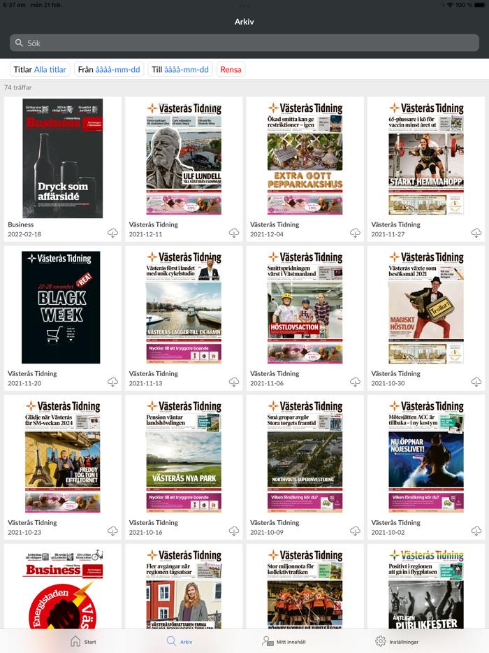 Västerås Tidning e-tidning