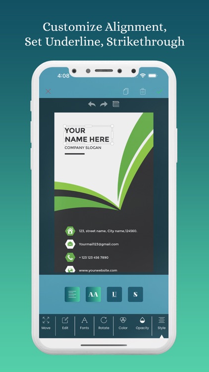 Business Card Maker : Editor screenshot-4