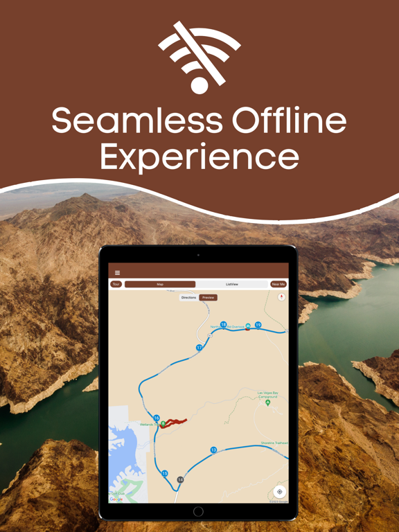 Lake Mead GPS Audio Tour Guide iPad screenshot 6 - Travel app