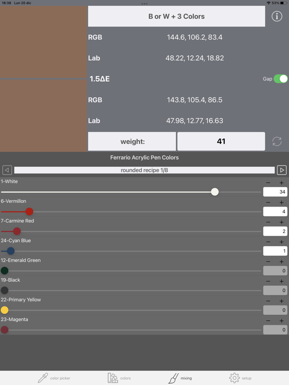 Screenshot #5 pour Real Paint mixing tools LITE