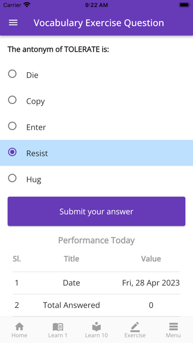 GMAT Vocabulary & Practice Screenshot
