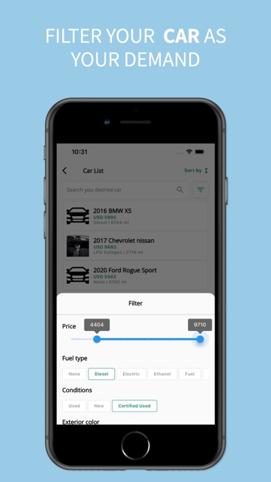 Galaxy Used Car Screenshot