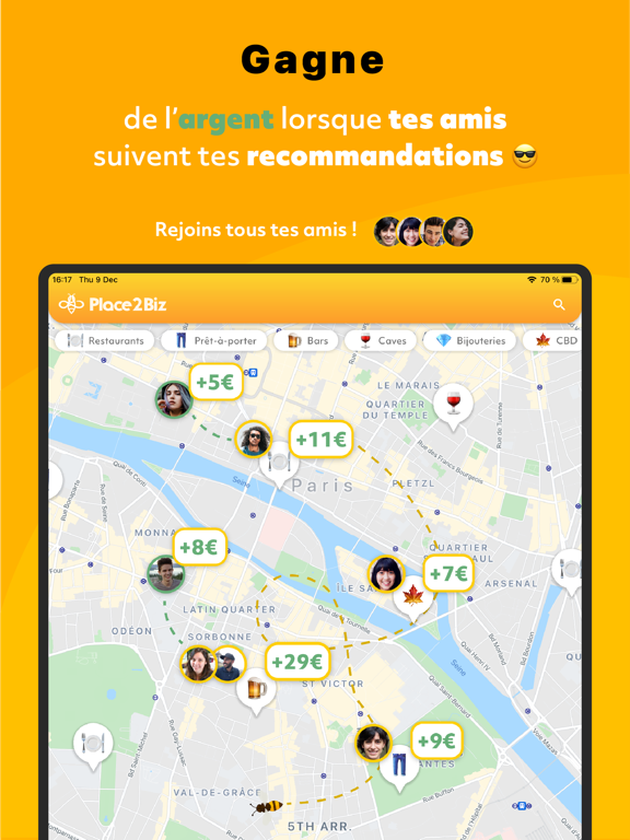 Screenshot #6 pour Place2Biz: Shopping & restos