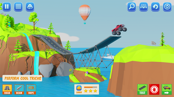 Bridge Builder Stunt Car Games