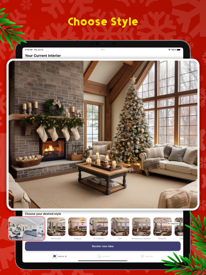 AI Interior Design Layout Home