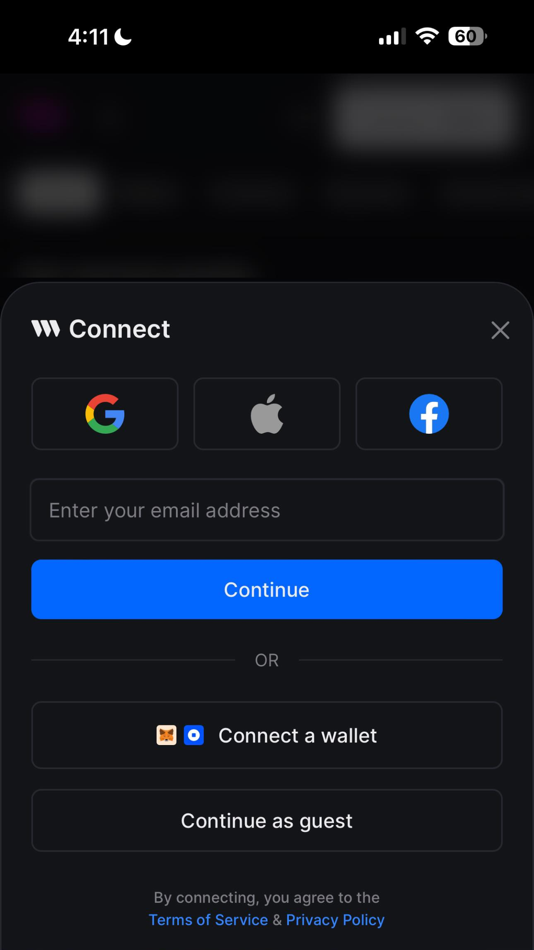 #1. thirdweb connect (iOS) De: thirdweb