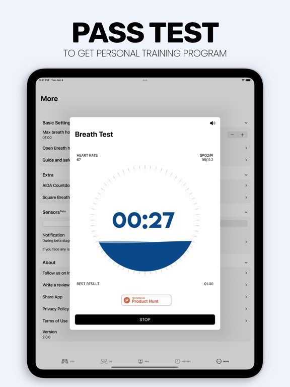 Screenshot #4 pour Freedive Apnea Breath Trainer