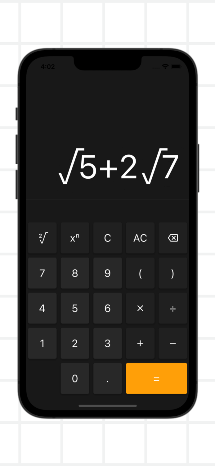 Simple square root calculator