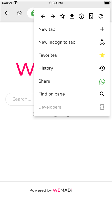 Wemabi browser Screenshot