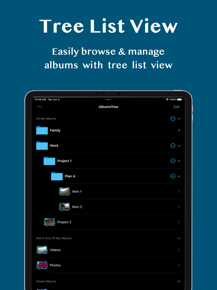 Albums Tree - Photos Manager
