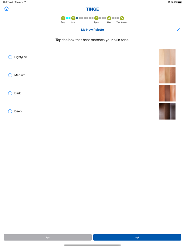 Tinge Discover Your Undertone