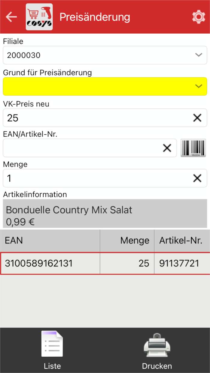 COSYS POS Food Retail