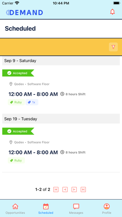 DemandWorkforce - Staffing Screenshot