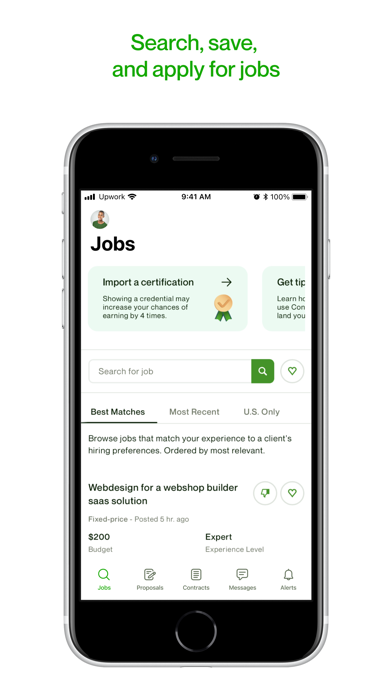 Upwork for Freelancers Screenshot