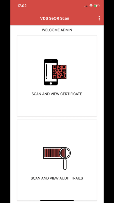 VDS SeQR Scan Screenshot