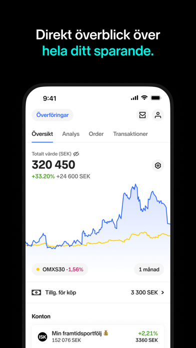 Screenshot #3 pour Nordnet: Aktier & Fonder