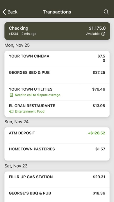 Timberland Bank Screenshot