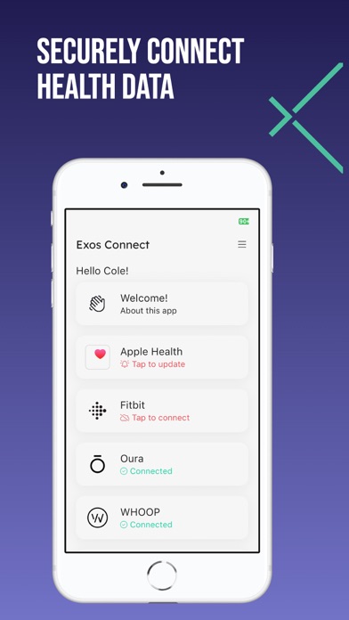 Exos Connect Screenshot