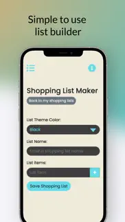 simple shopping list maker iphone screenshot 4