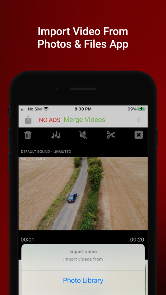 video cutter & combine videos - 2.8 - (iOS)
