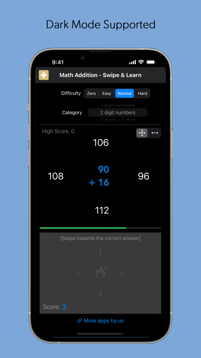 Addition Math - Swipe and Learn