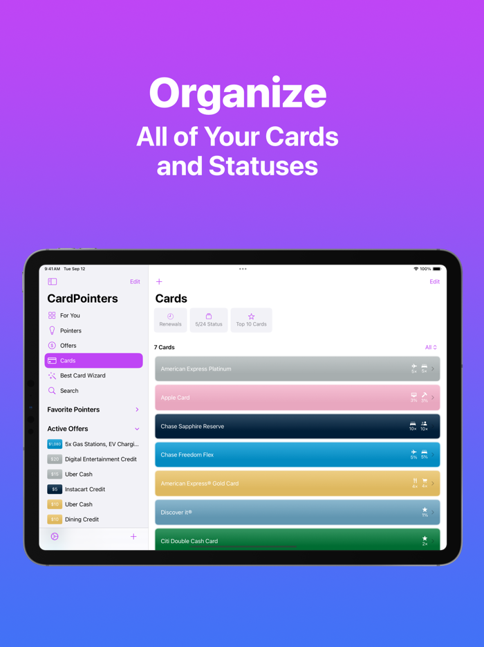 CardPointers for Credit Cards
