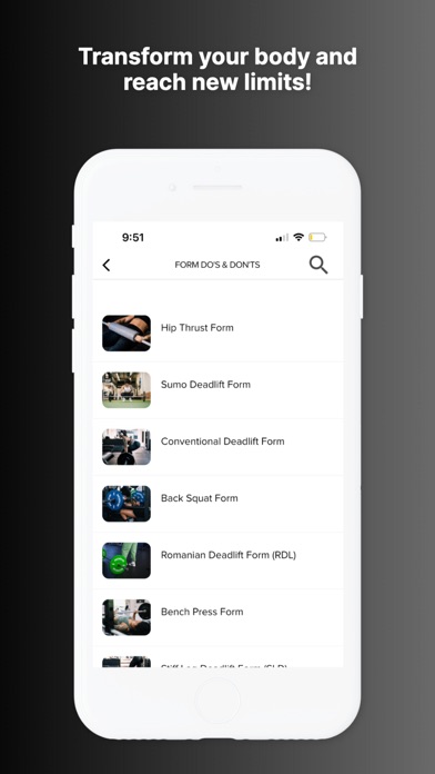 Grnd Szn Fitness App Screenshot