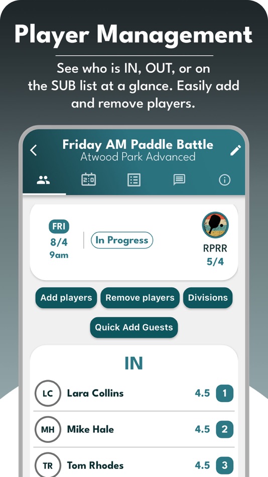 #3. Dink! Pickleball Round Robins (iOS) 由: Thomas Blankenship