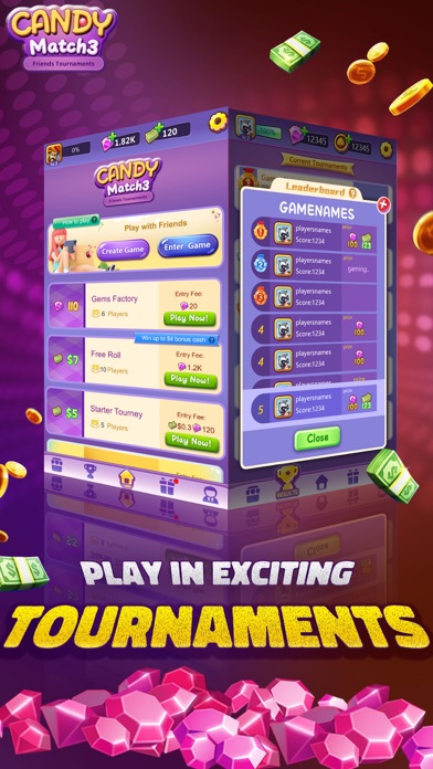Candy Match3 Tournaments Screenshot