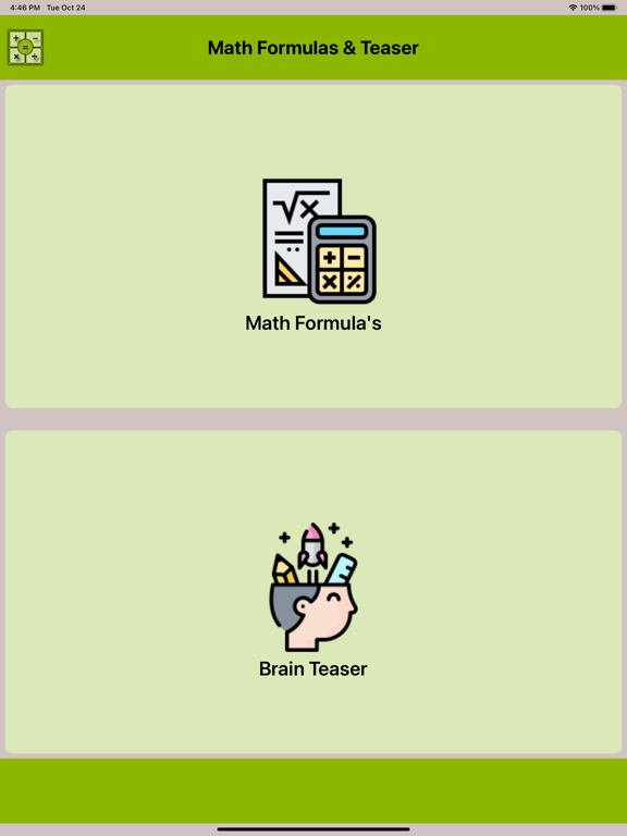 Screenshot #4 pour Maths Formulas & Brain Teaser