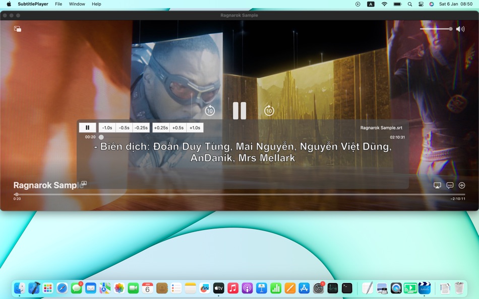 #3. SubtitlePlayer - SRT, ASS (macOS) Podle: Khoa Tran Anh