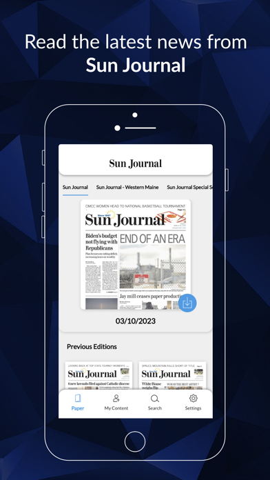 Sun Journal ePaper Screenshot