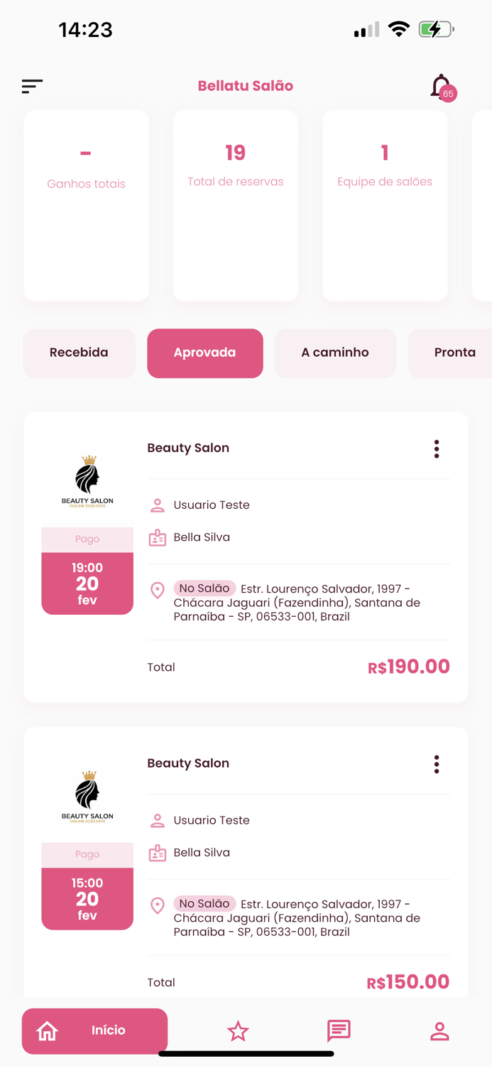 Bellatu Gerenciamento de Salão