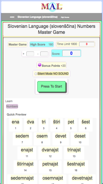 Slovenian M(A)L Screenshot