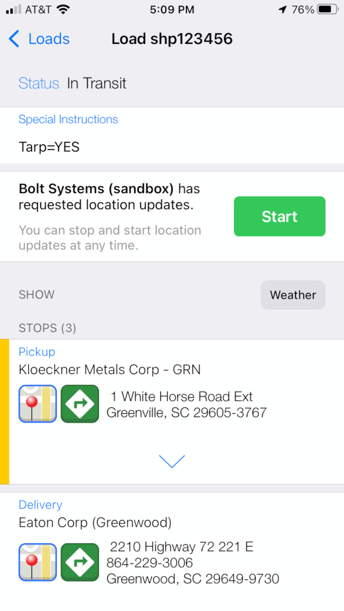 Bolt Driver Dispatch