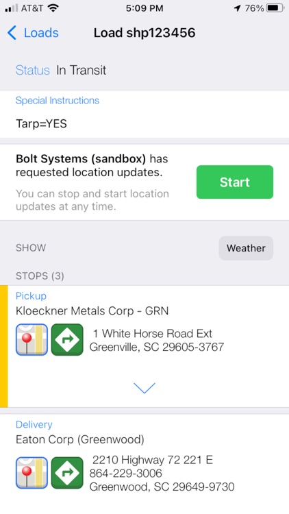 Bolt Driver Dispatch