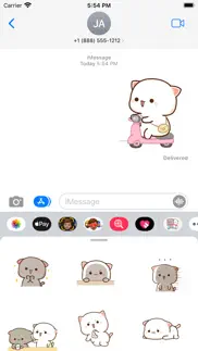 mochi cat - wastickers iphone screenshot 2