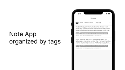 Tagged Notes App - Tag Pad Screenshot
